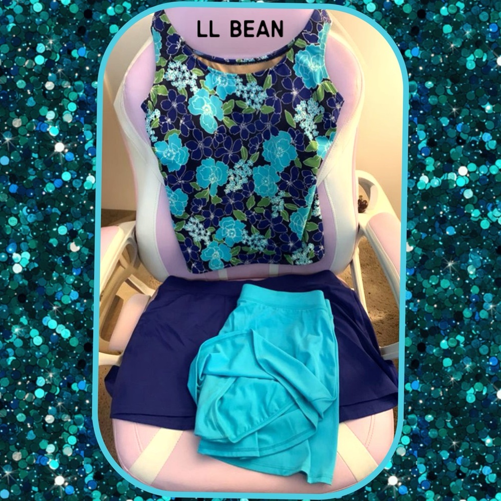 Floral Blue Women’s Swim Set